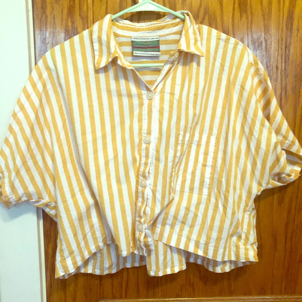 Boxy, cropped, button up